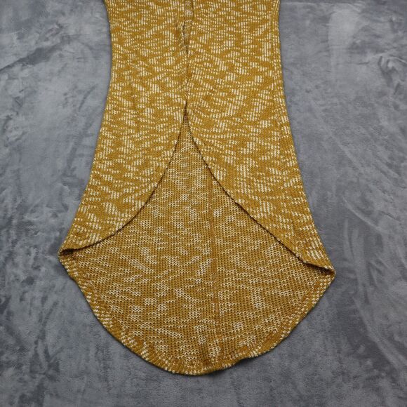 Banjul Sweater Womens S Yellow Long Sleeve Knitted Open Front Cardigan - Picture 10 of 16